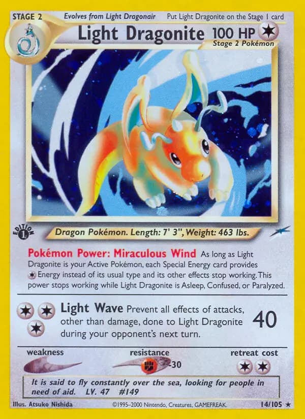 Light Dragonite — Neo Destiny card #14