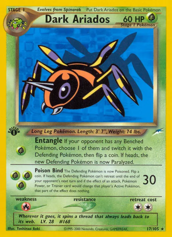Dark Ariados — Neo Destiny card #17