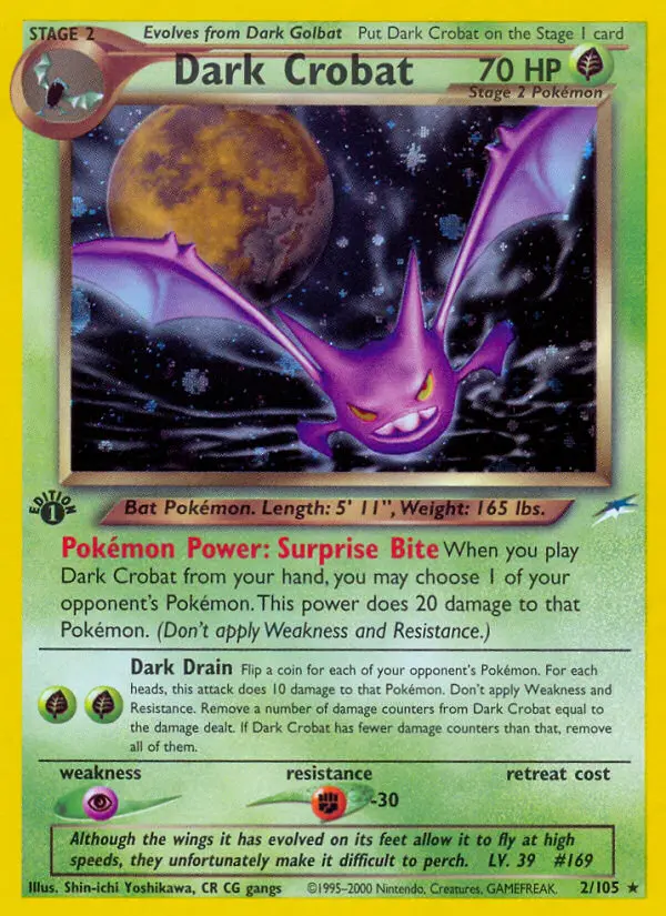 Dark Crobat — Neo Destiny card #2