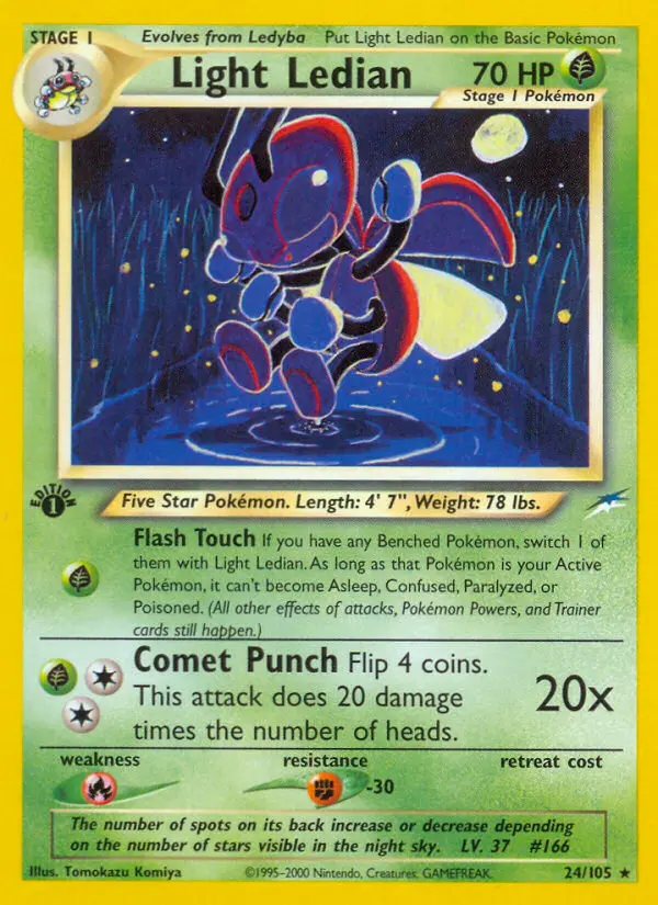 Light Ledian — Neo Destiny card #24