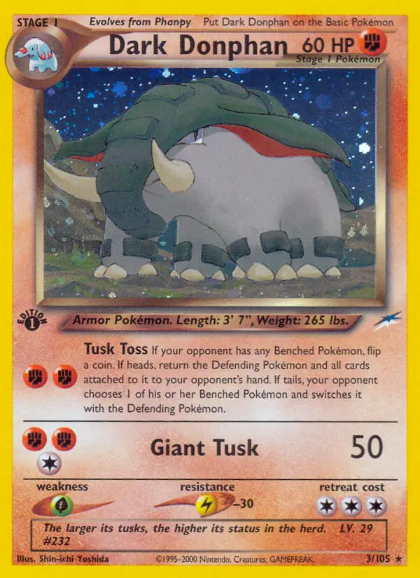Dark Donphan — Neo Destiny card #3