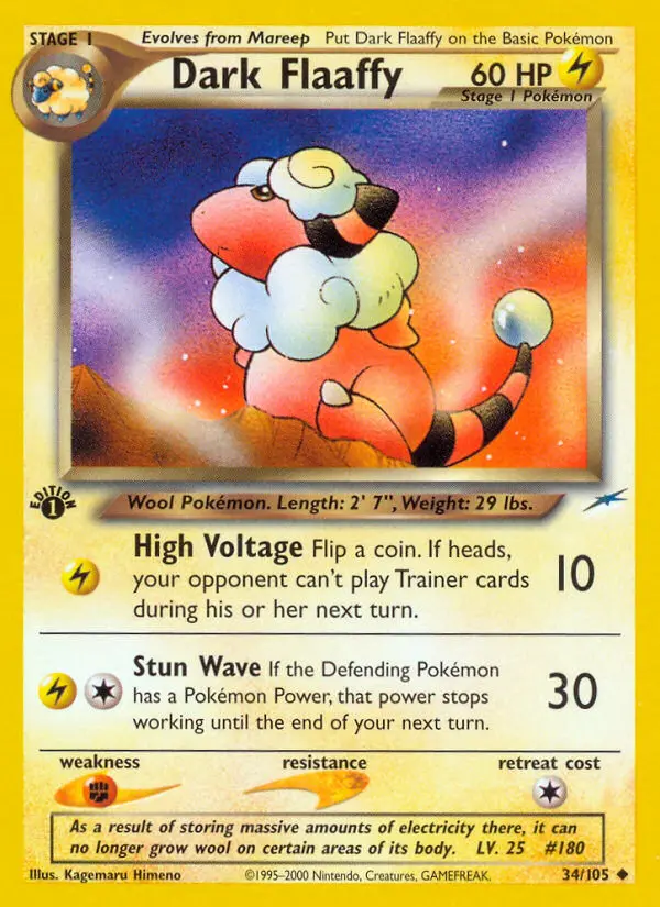 Dark Flaaffy — Neo Destiny card #34