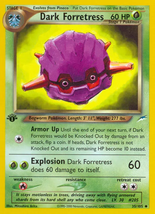 Dark Forretress — Neo Destiny card #35