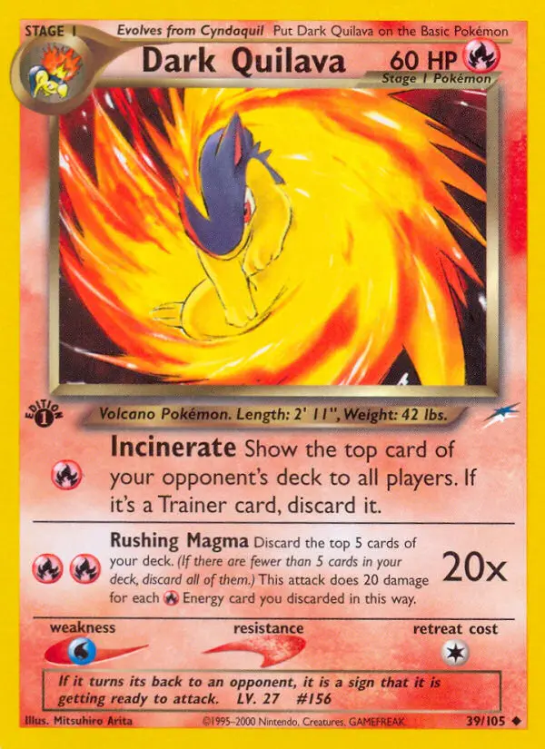 Dark Quilava — Neo Destiny card #39