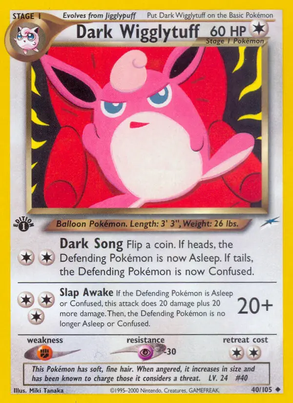 Dark Wigglytuff — Neo Destiny card #40