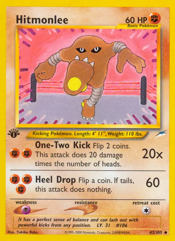 Hitmonlee — Neo Destiny card #42