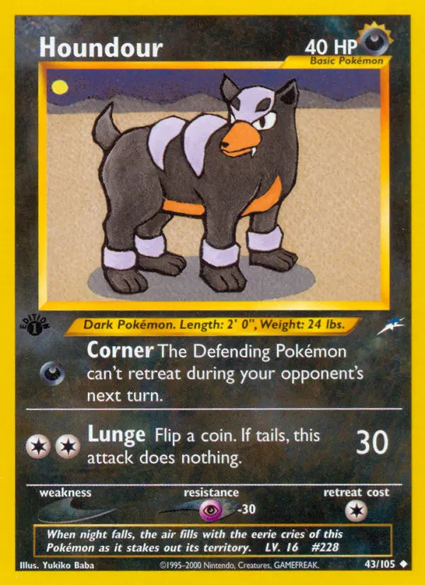 Houndour — Neo Destiny card #43