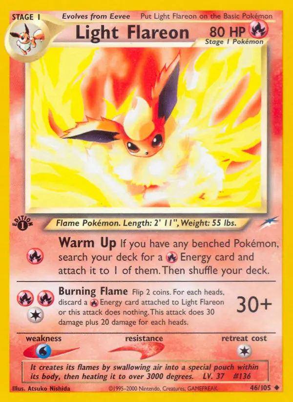 Light Flareon — Neo Destiny card #46