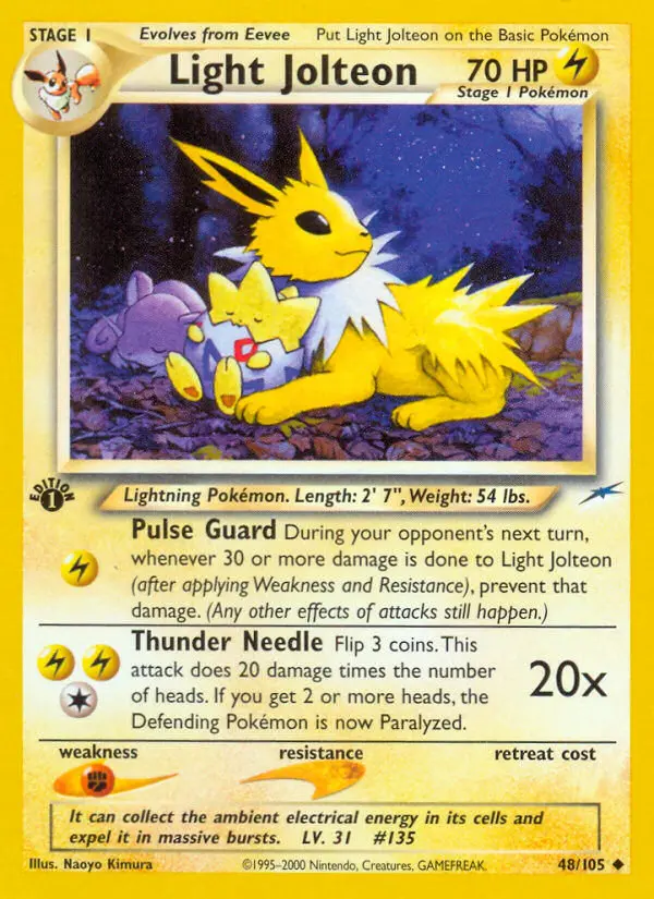 Light Jolteon — Neo Destiny card #48