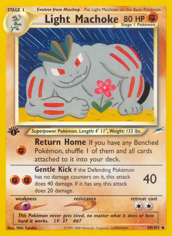 Light Machoke — Neo Destiny card #49
