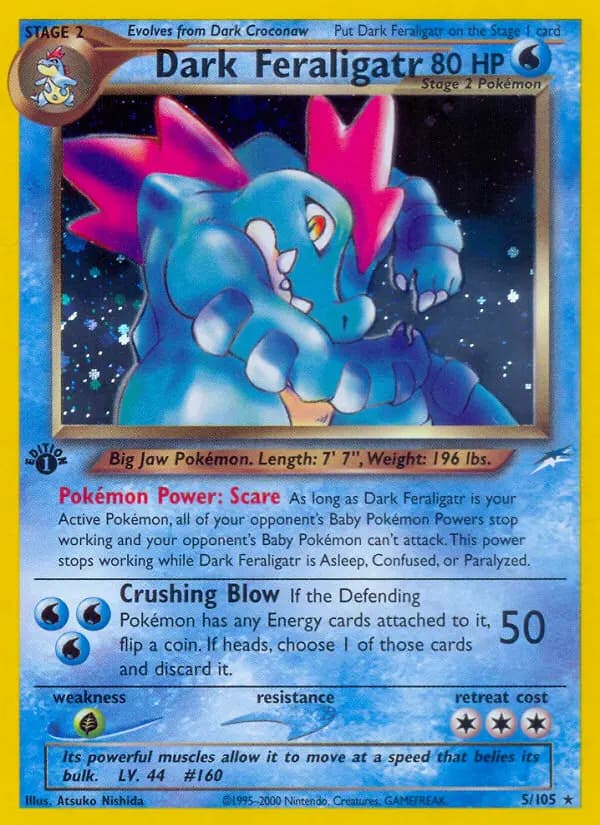 Dark Feraligatr — Neo Destiny card #5