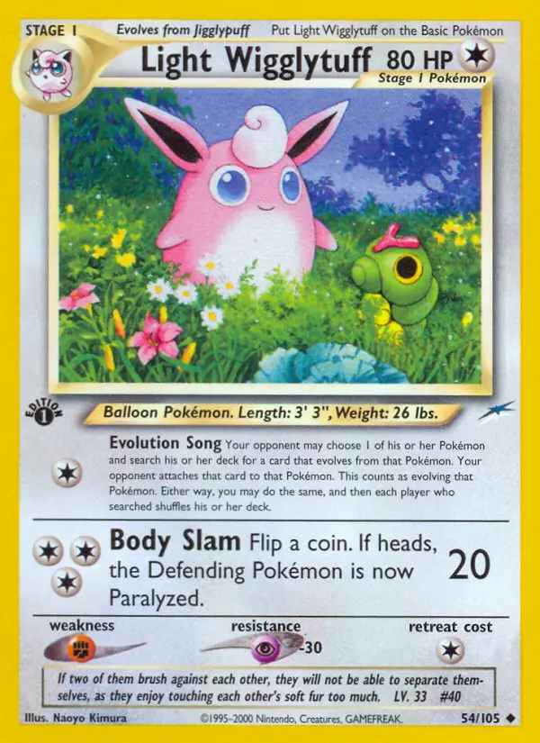 Light Wigglytuff — Neo Destiny card #54