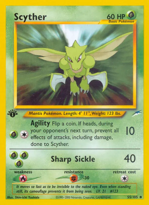 Scyther — Neo Destiny card #55