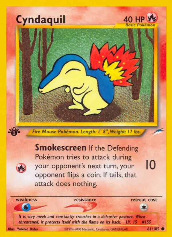 Cyndaquil — Neo Destiny card #61