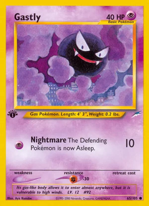 Gastly — Neo Destiny card #65