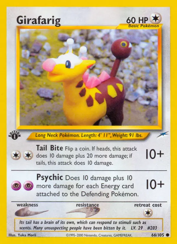 Girafarig — Neo Destiny card #66