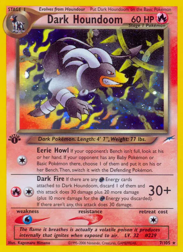 Dark Houndoom — Neo Destiny card #7