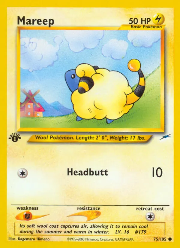 Mareep — Neo Destiny card #75