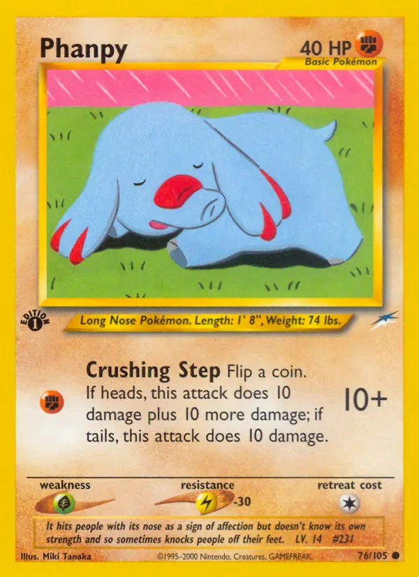 Phanpy — Neo Destiny card #76