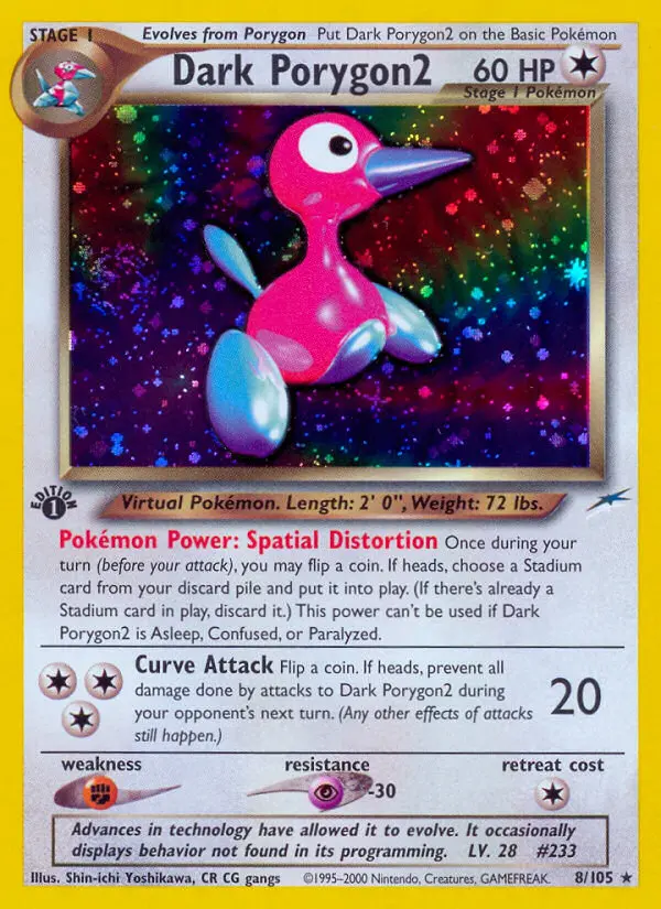 Dark Porygon2 — Neo Destiny card #8