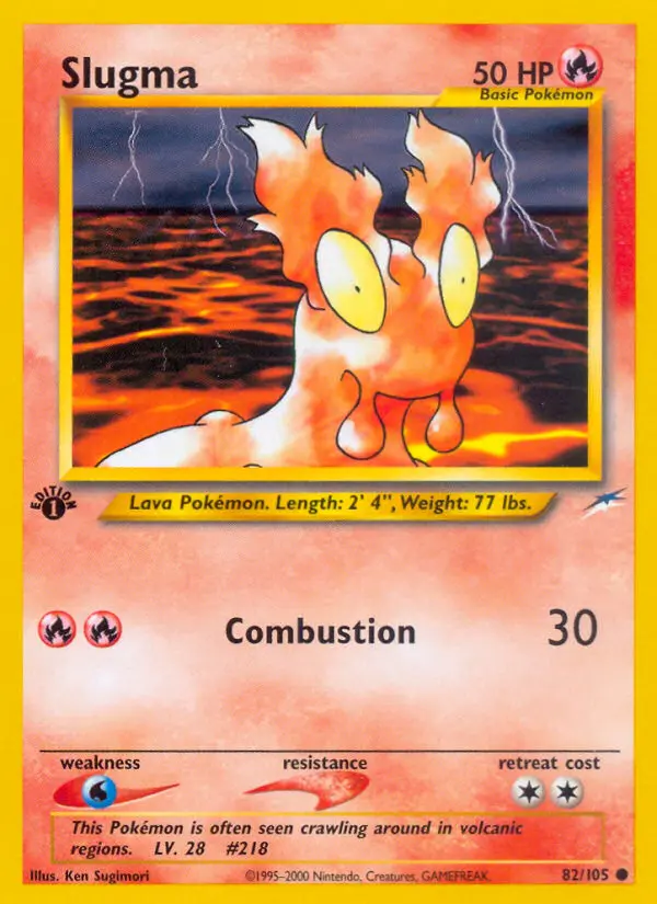 Slugma — Neo Destiny card #82