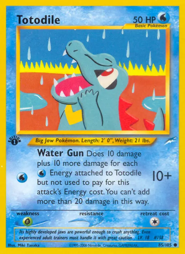 Totodile — Neo Destiny card #85