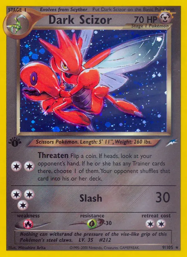 Dark Scizor — Neo Destiny card #9