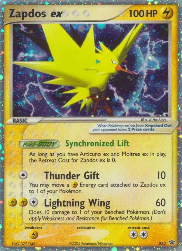 Zapdos ex — Nintendo Black Star Promos card #33