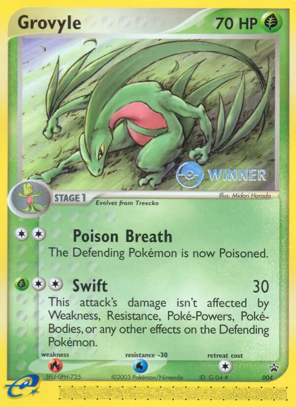 Grovyle — Nintendo Black Star Promos card #4