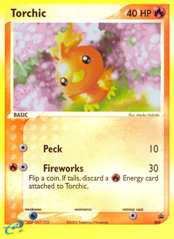 Torchic — Nintendo Black Star Promos card #8