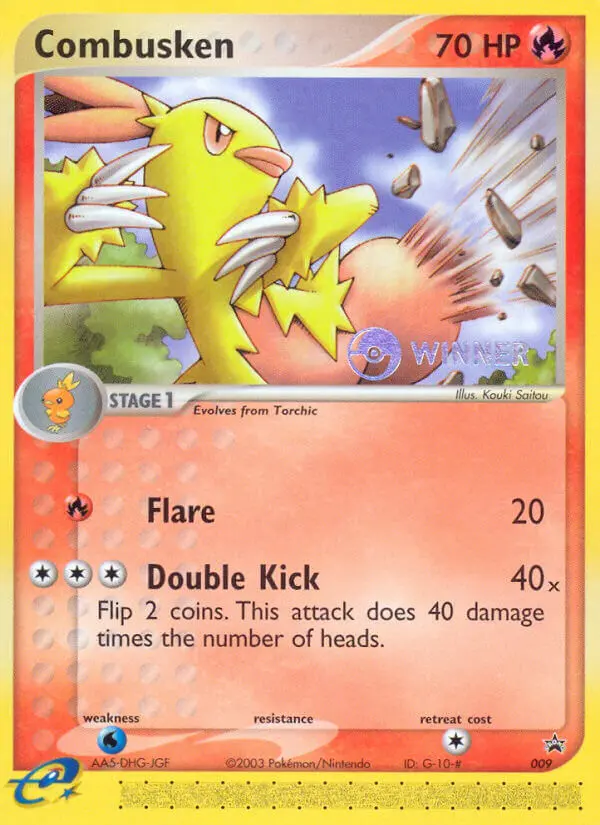 Combusken — Nintendo Black Star Promos card #9