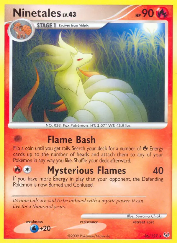 Ninetales — Platinum card #36