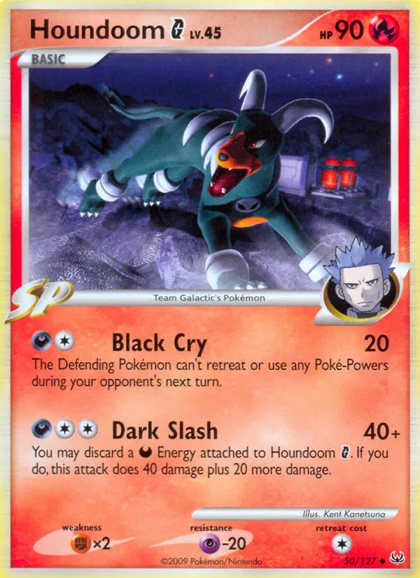 Houndoom G — Platinum card #50
