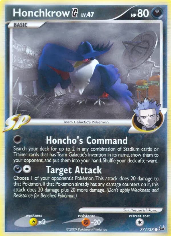 Honchkrow G — Platinum card #77
