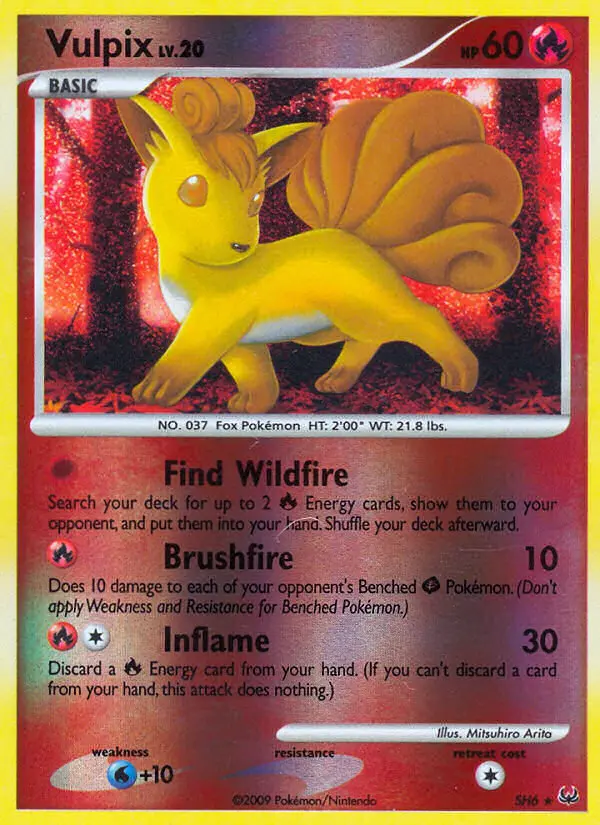 Vulpix — Platinum card #SH6