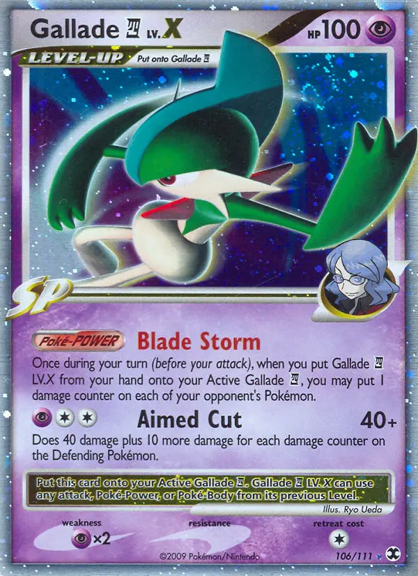 Gallade 4 — Rising Rivals card #106