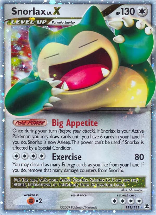 Snorlax — Rising Rivals card #111