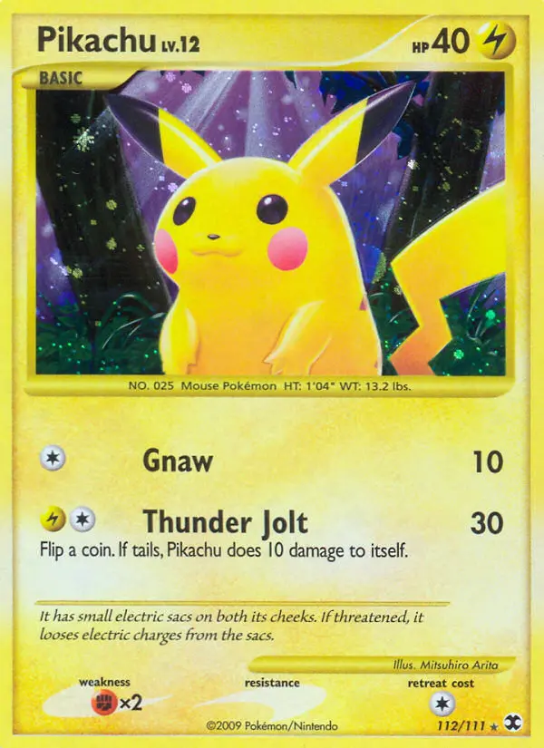 Pikachu — Rising Rivals card #112