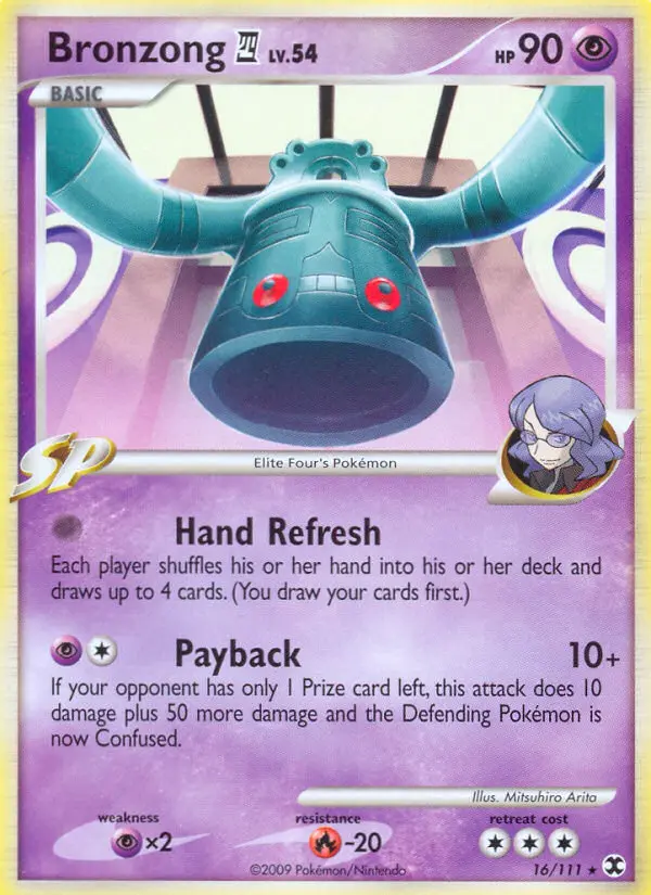 Bronzong 4 — Rising Rivals card #16