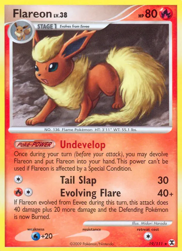 Flareon — Rising Rivals card #19