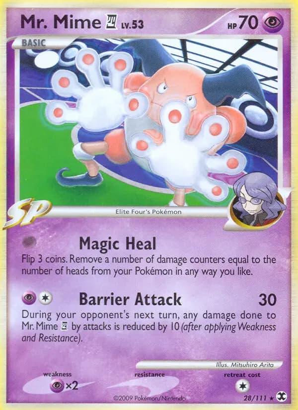 Mr. Mime 4 — Rising Rivals card #28