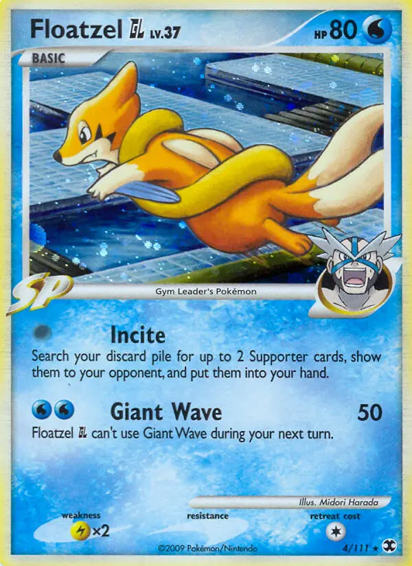 Floatzel GL — Rising Rivals card #4