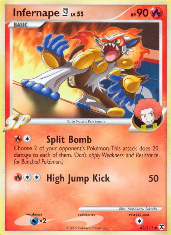 Infernape 4 — Rising Rivals card #43