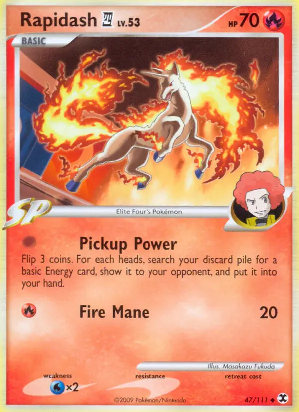 Rapidash 4 — Rising Rivals card #47