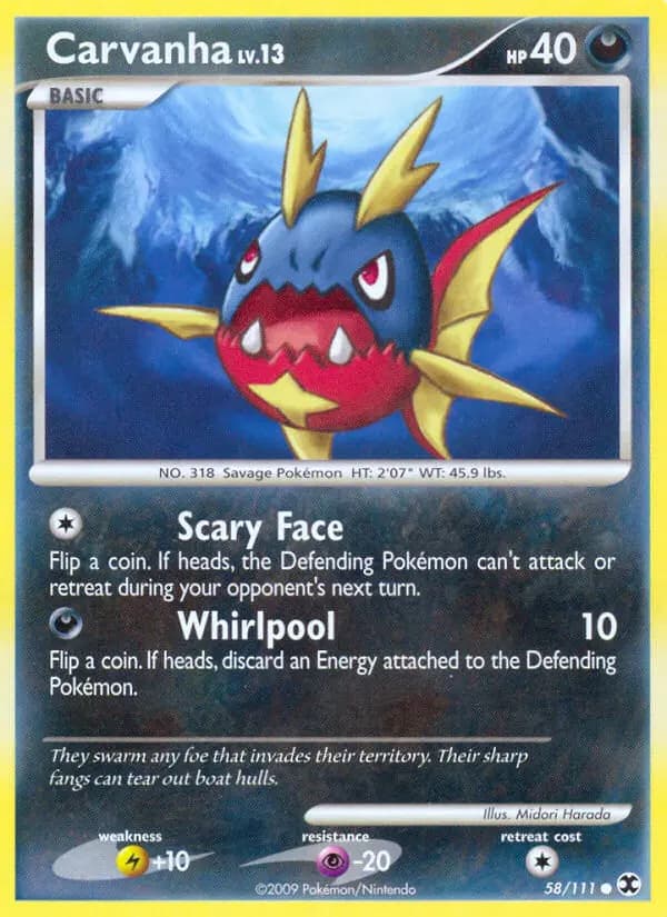 Carvanha — Rising Rivals card #58