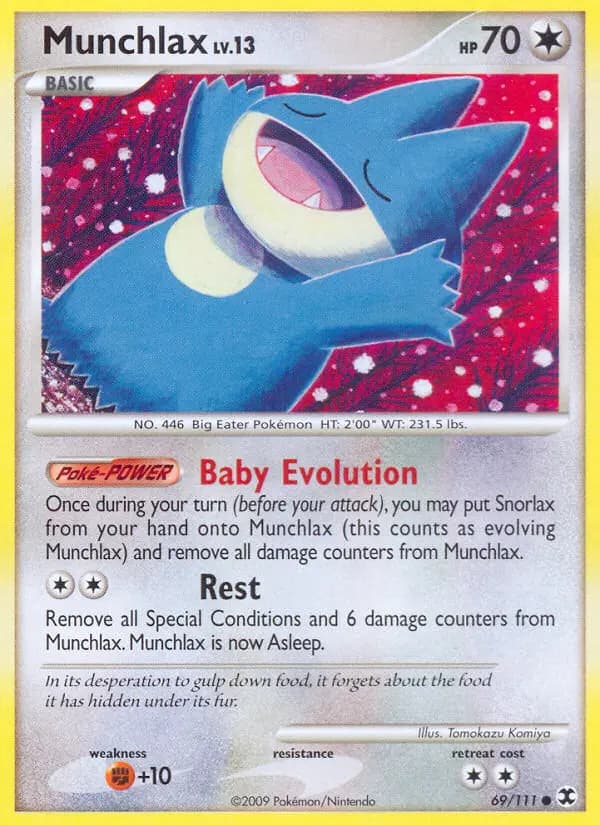 Munchlax — Rising Rivals card #69