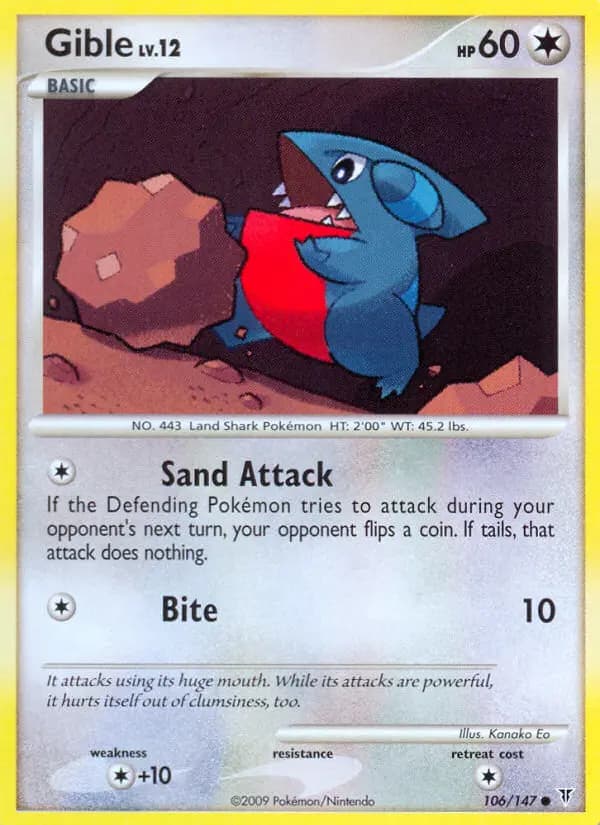 Gible — Supreme Victors card #106