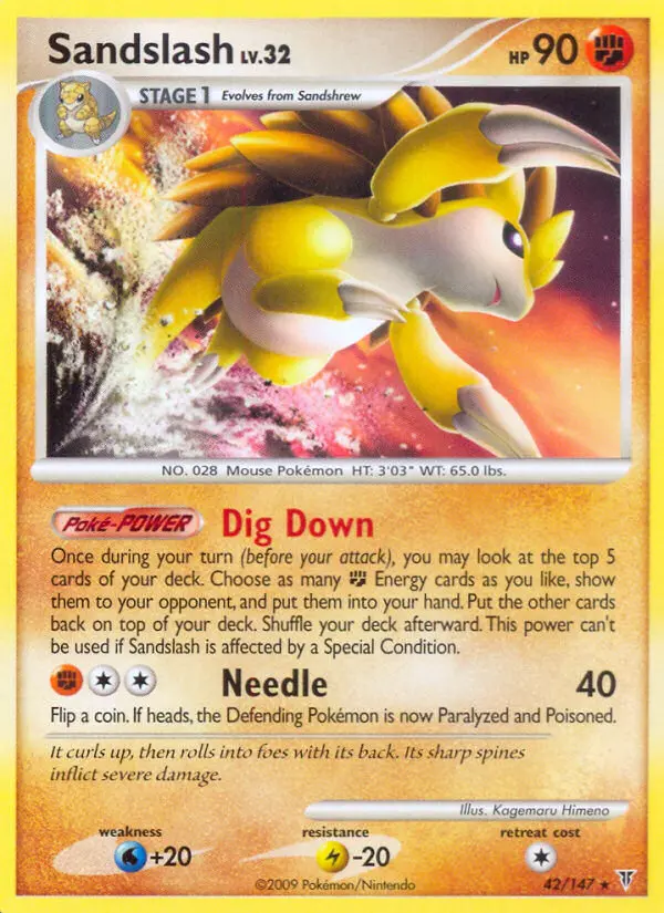 Sandslash — Supreme Victors card #42