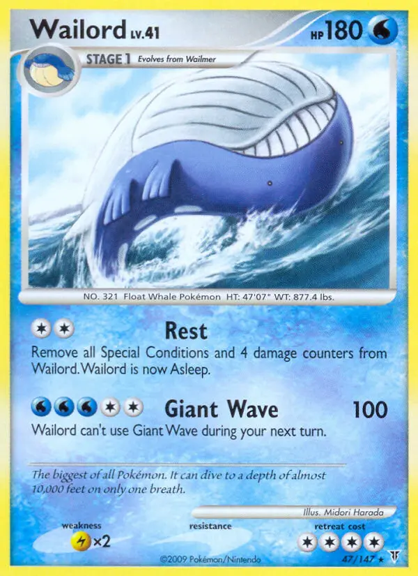 Wailord — Supreme Victors card #47