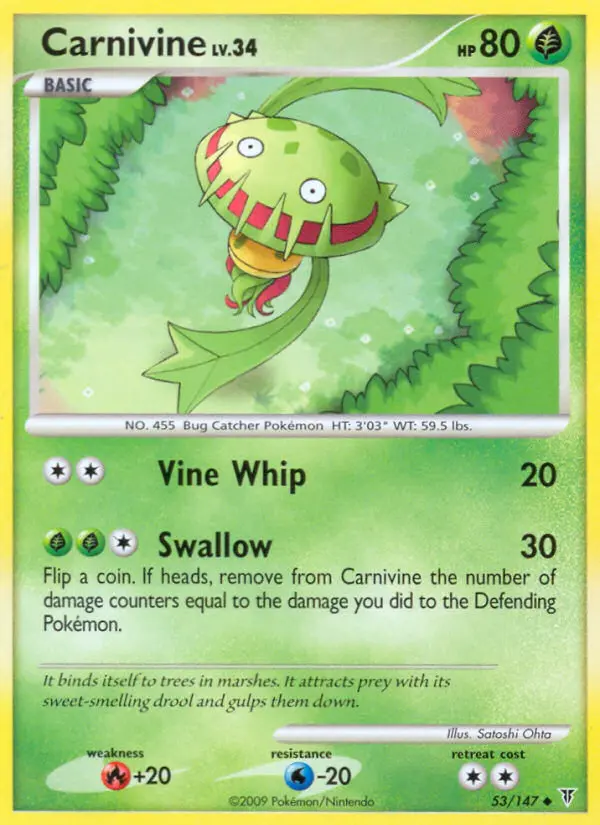 Carnivine — Supreme Victors card #53